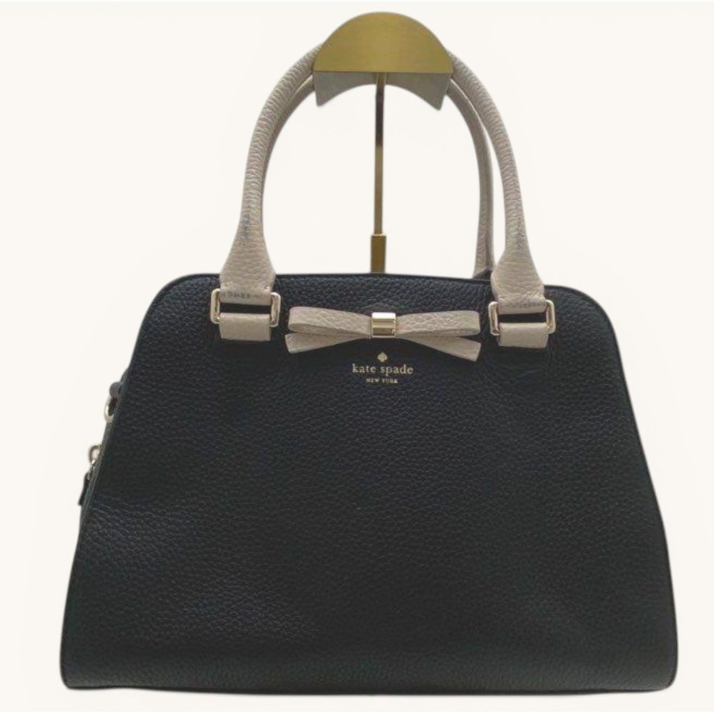 Kate‎ Spade Henderson Street Sawyer Satchel Black Leather Bow Handbag